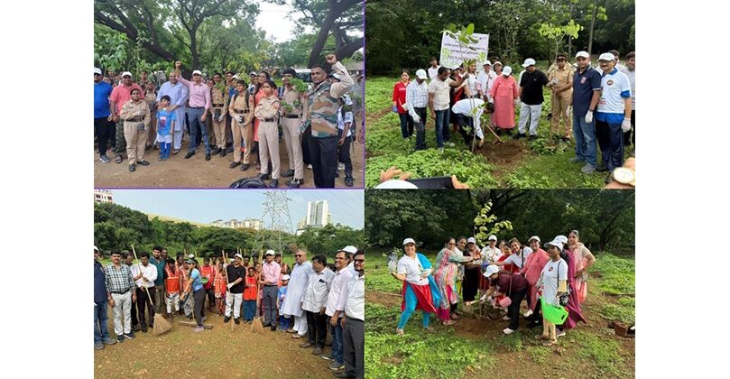 Special Campaign of tree plantation and cleaning drive Launched by Ravindra Waikar, MP Loksabha and Manisha Waikar for martyrs “Ek PER SHAHEED KE NAAM”