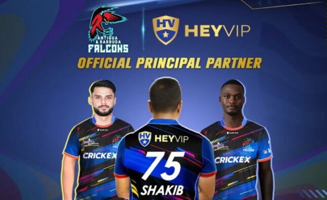 HEYVIP Named Official Principal Partner of Antigua & Barbuda Falcons This Caribbean Cricket Season 2025