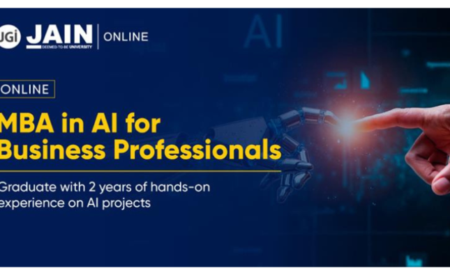 JAIN Online Launches India’s First Project-Based Online MBA in AI for Business Professionals