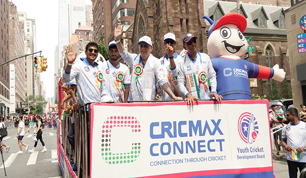Cricmax Connect, Rashmika Mandanna, and Vijay Deverakonda Bring Youth Cricket to the Madison Avenue India Day Parade