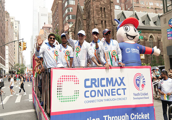 Cricmax Connect, Rashmika Mandanna, and Vijay Deverakonda Bring Youth Cricket to the Madison Avenue India Day Parade