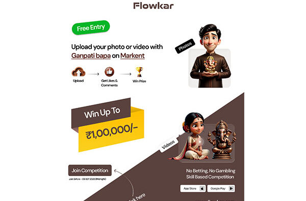 Flowkar Launches Markent with Ganesh Chaturthi Contest – Win ₹2.5 Lakh in India’s First Skill-Based Creator Competition