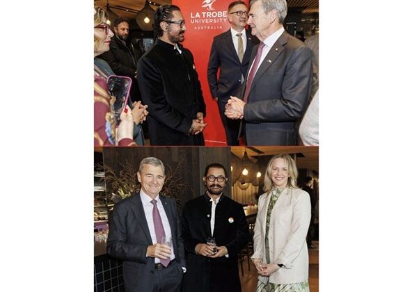 La Trobe University and IFFM honour India’s Independence Day with Aamir Khan, celebrating cultural and research partnerships