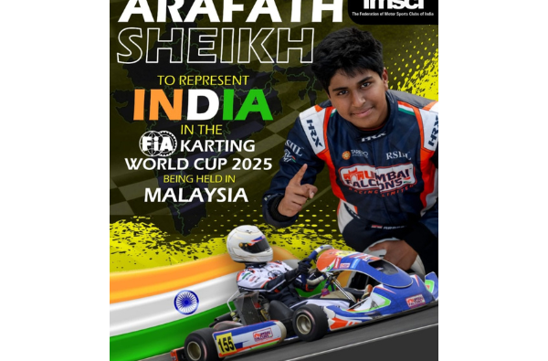 India’s Karting Prodigy Arafath Sheikh Competes at Prestigious FIA World Cup 2025