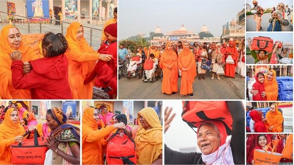 Jagadguru Kripalu Parishat Conducts Winter Relief Drive Across Braj and Pratapgarh Benefiting Over 45,000 Individuals