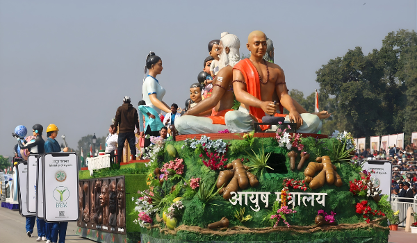 Incredible Design Showcases Two Iconic Republic Day Parade Tableaux Celebrating Ayush and the Legacy of Punyashloka Lokmata Devi Ahilyabai Holkar