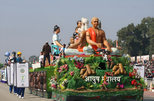 Incredible Design Showcases Two Iconic Republic Day Parade Tableaux Celebrating Ayush and the Legacy of Punyashloka Lokmata Devi Ahilyabai Holkar