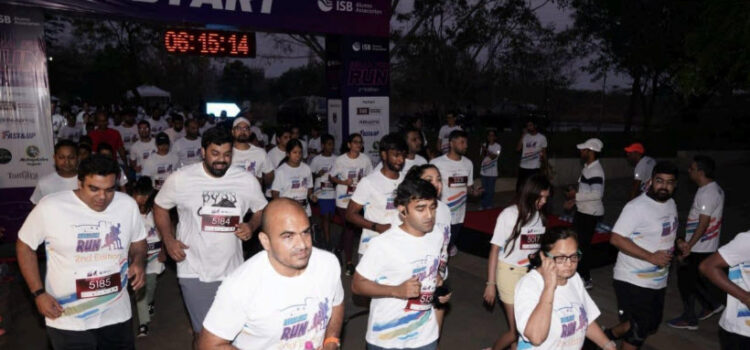 The ISBAA Fun Run, 2nd Edition, Successfully BringsTogether the ISB Community at the ISB Campus,Hyderabad