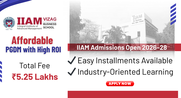 IIAM Vizag Opens PGDM Admissions for the 2026-28  Batch Phase 2