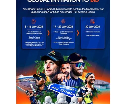 GLOBAL TEAM INVITATION-TO-BID OPENS ON 3 JULY AS ABU DHABI T10 FRANCHISE PROCUREMENT ENTERS LANDMARK PHASE