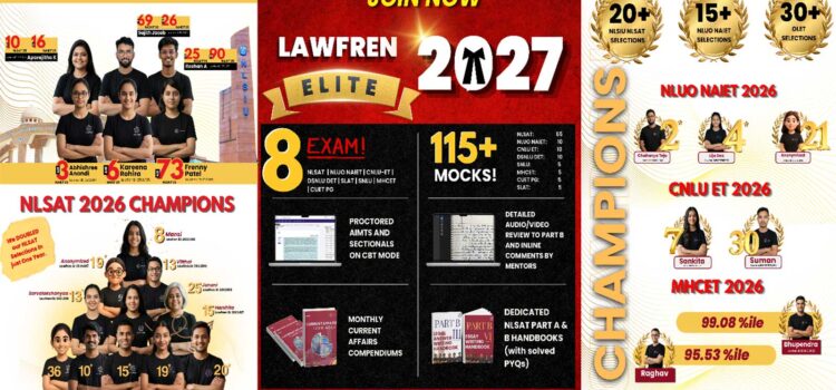 Lawfren Rated Among the Best NLSAT Coaching and Best 3 Year LLB Coaching in India