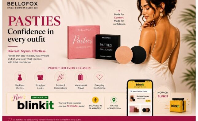 Fashion Freedom Meets Convenience: Bellofox Pasties Now Available on Blinkit