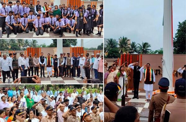 MP Ravindra Waikar Leads Grand Independence Day Celebrations in Mumbai North-West; Pays Tribute to 100+ Foot National Flag and Honours Serving & Former Soldiers